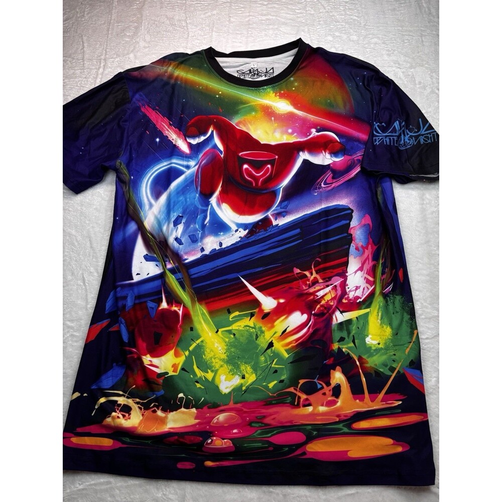 Ganja White Night Wobble Rocks 9 T-Shirt Men's Large  Red Rocks EDM Merch